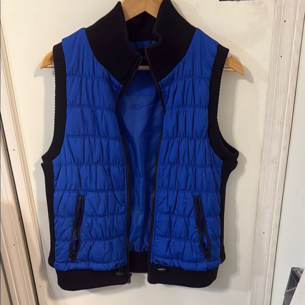 Black Rivet Blue and Black Jacket